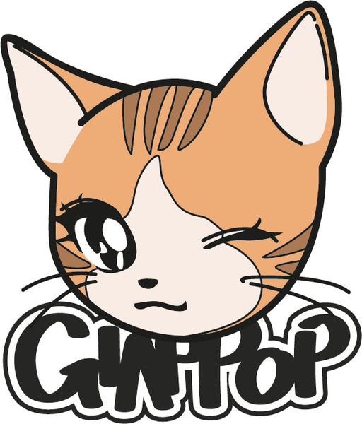 Kawaii cat print T-shirt  Colore Rosa "Nyantekoto nyai" 90s anime style + Logo - GIAPPOP 